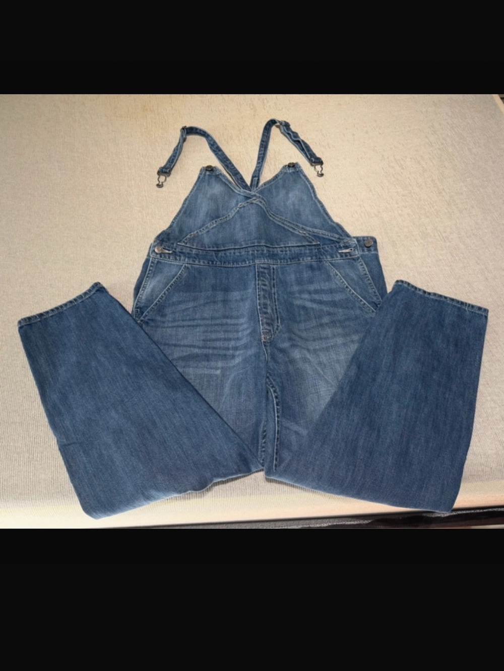 GAP denim overalls, size M